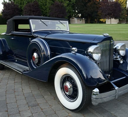 1934 packard Front View- Vintage Rod Shop