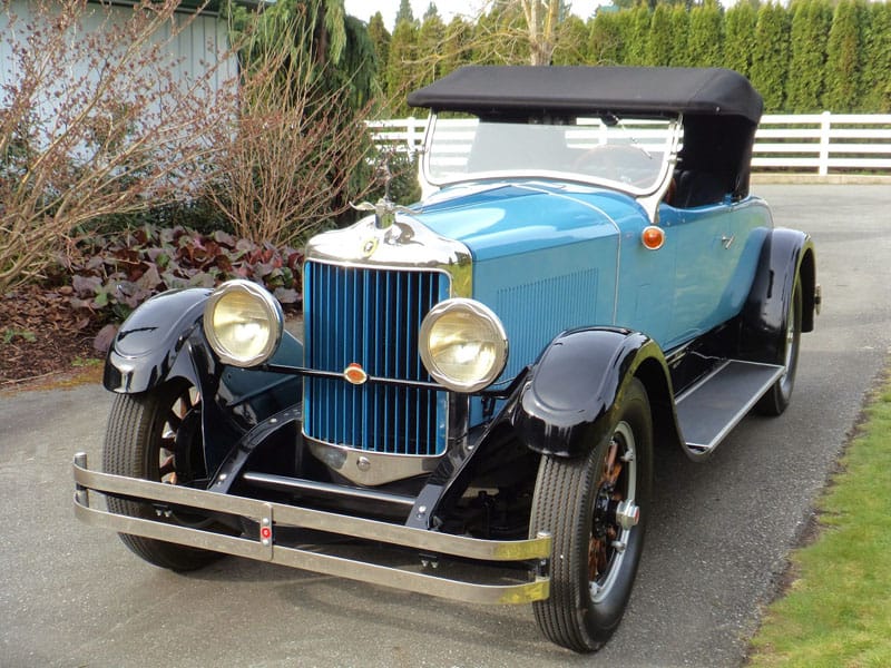 Completed vintage car restoration project